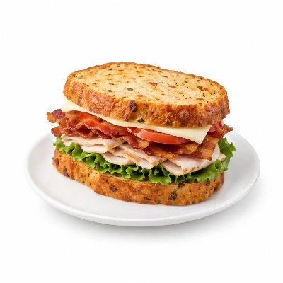 Panera Bread Signature Sandwiches Full Bacon Turkey Bravo on Extra Large Tomato Basil