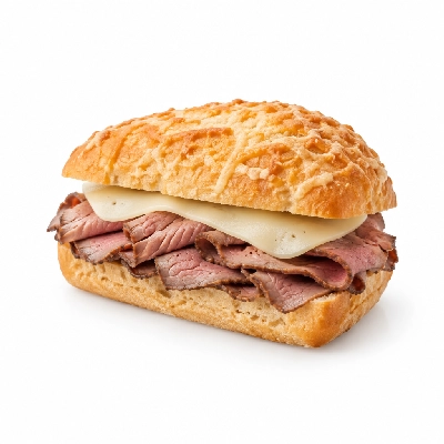 Panera Bread Signature Sandwiches Half Asiago Roast Beef on Cheese