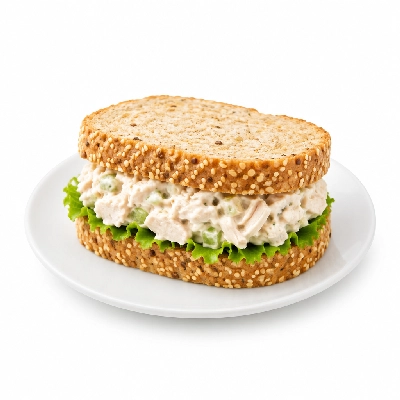 Panera Bread Signature Sandwiches Half Napa Almond Chicken Salad on Sesame Semolina