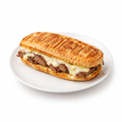 Panera Bread Signature Sandwiches Steak & White Cheddar Panini Whole