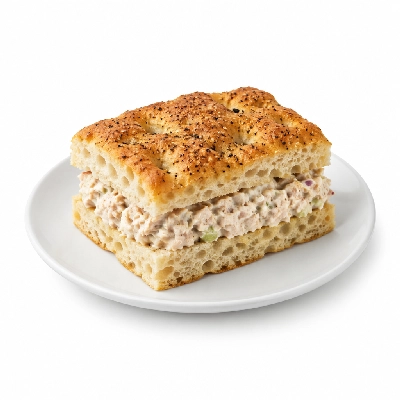 Panera Bread Signature Sandwiches Tuna Salad Black Pepper Focaccia Bread