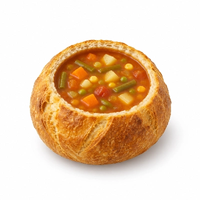 Panera Bread Soups Ten Vegetable Bread Bowl
