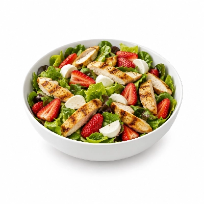 Panera Bread Strawberry Chicken Caprese Salad