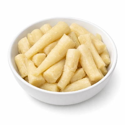 Parsnips boiled without salt