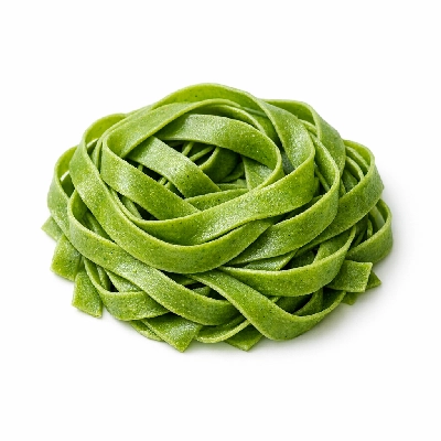 Pasta fresh-refrigerated spinach as purchased