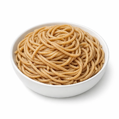Pasta whole wheat cooked without salt
