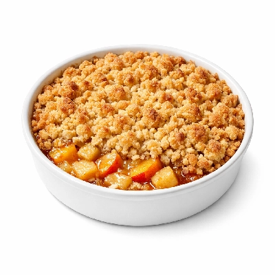 Peach-Apple Crumble