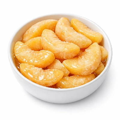Peaches frozen sliced sweetened