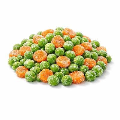 Peas and carrots frozen unprepared