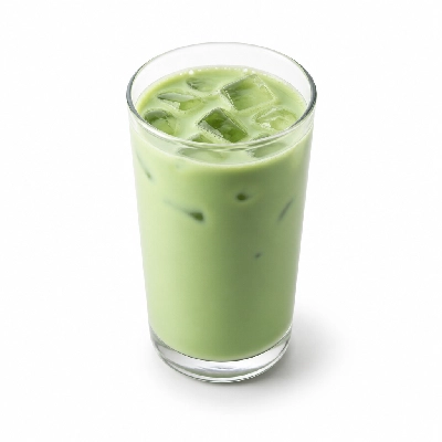 Peet's Coffee Tea Beverages Iced Matcha Green Latte with Peppermint with Almond Milk