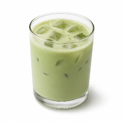 Peet's Coffee Tea Beverages Iced Matcha Green Latte with Peppermint with Nonfat Milk