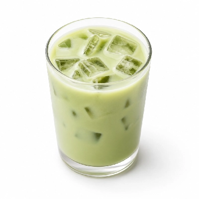 Peet's Coffee Tea Beverages Iced Matcha Green Latte with Peppermint with Soy Milk