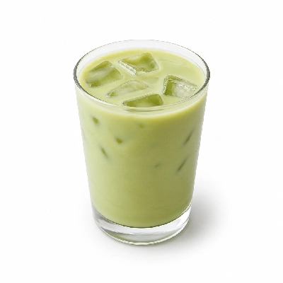 Peet's Coffee Tea Beverages Iced Vanilla Matcha Green Latte with Almond Milk