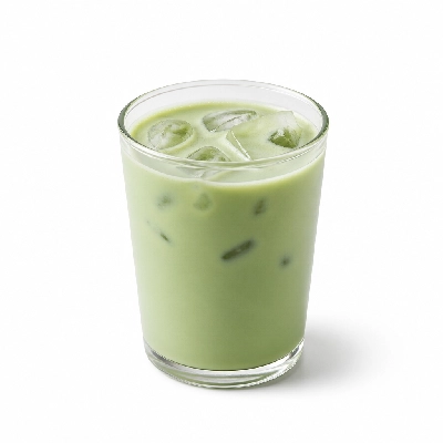 Peet's Coffee Tea Beverages Iced Vanilla Matcha Green Latte with Nonfat Milk