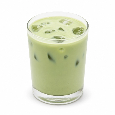 Peet's Coffee Tea Beverages Iced Vanilla Matcha Green Latte with Soy Milk