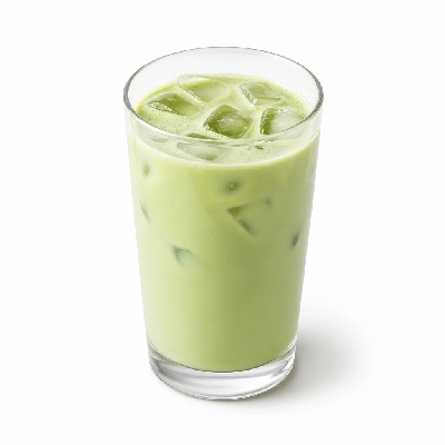 Peet's Coffee Tea Beverages Iced Vanilla Matcha Green Latte with Whole Milk
