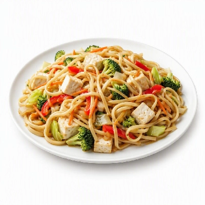 Pei Wei Asian Kitchen Combo Dishes Lo Mein Vegetable & Tofu (Steamed)