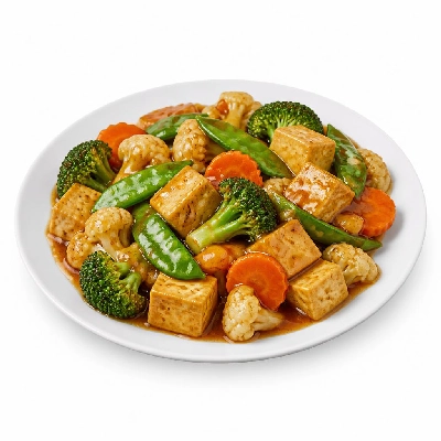 Pei Wei Asian Kitchen Combo Dishes Steamed Vegetable & Tofu Teriyaki