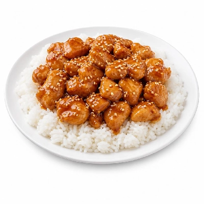 Pei Wei Asian Kitchen Sesame Chicken Small Rice Bowl (Steamed)