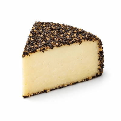 Pepper-crusted cheese