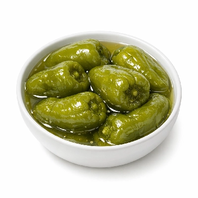 Peppers sweet green canned solids and liquids