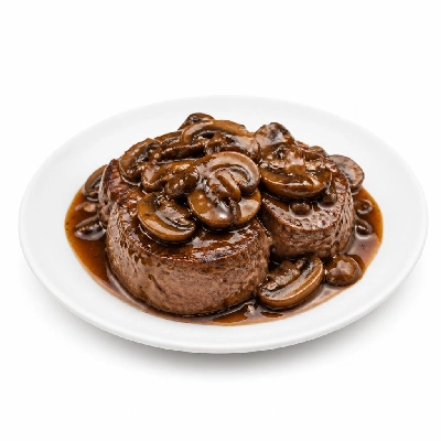 Perkins Restaurant & Bakery 55 Plus Steak Medallions & Mushrooms
