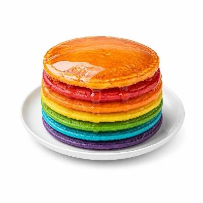 Perkins Restaurant & Bakery Kids Menu Rainbow Pancake Breakfast