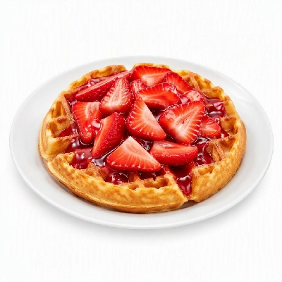 Perkins Restaurant & Bakery Perfect Platters Belgian Waffle with Strawberry