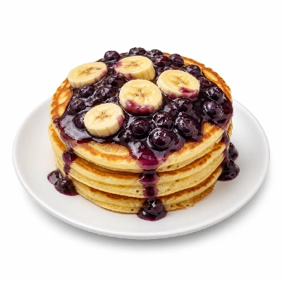 Perkins Restaurant & Bakery Perfect Platters Blueberry Banana Pancake Breakfast