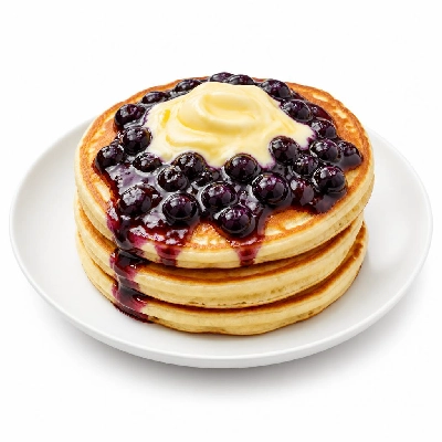 Perkins Restaurant & Bakery Perfect Platters Lemon Blueberry Pie Pancakes (3)