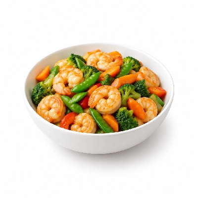 Pick Up Stix Catering Entrees Shrimp and Vegetables Small