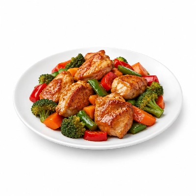 Pick Up Stix Chicken Entrees and Vegetables