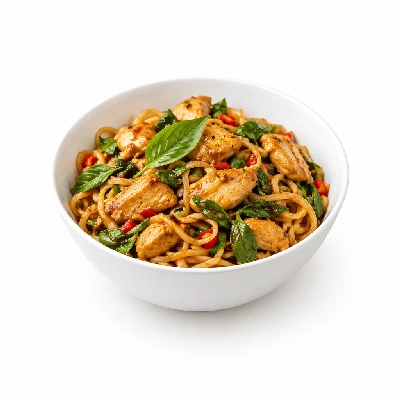 Pick Up Stix Noodle Bowls Spicy Basil Chicken