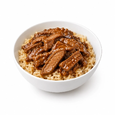 Pick Up Stix Teriyaki Bowls Beef with Steamed Brown Rice