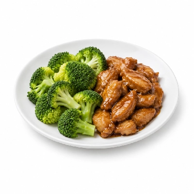 Pick Up Stix Wok Combo Chicken Entrees and Broccoli Steamed
