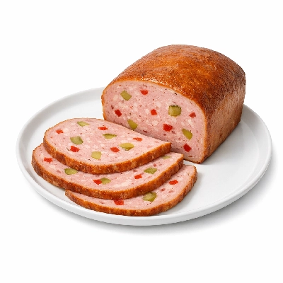 Pickle and pimiento loaf pork