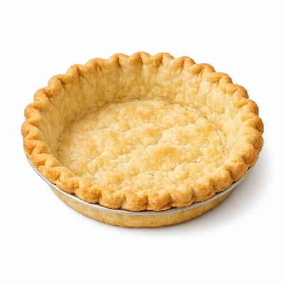 Pie crust deep dish frozen baked made with enriched flour