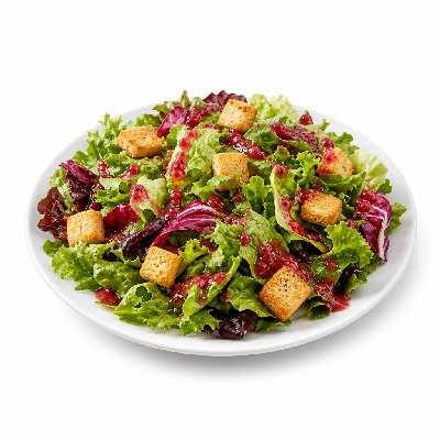 Pieology Salads with Raspberry Dressing & Crouton
