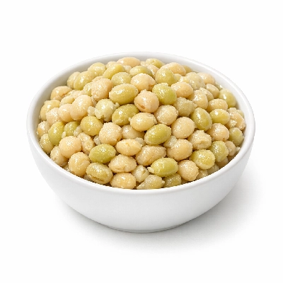 Pigeonpeas immature seeds cooked boiled drained without salt