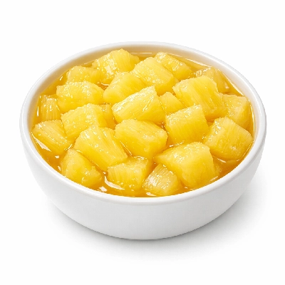 Pineapple canned heavy syrup pack solids and liquids
