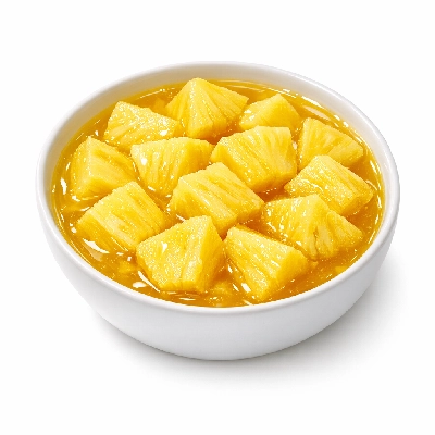 Pineapple canned juice pack solids and liquids