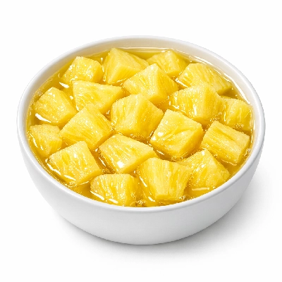 Pineapple canned water pack solids and liquids