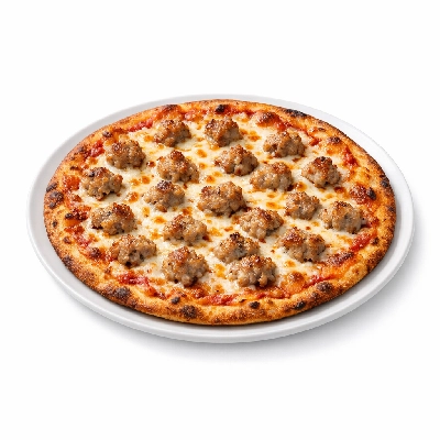 Pizza 14" sausage topping, thin crust