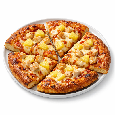 Pizza Hut Hawaiian Chicken Medium Original Pan Pizza