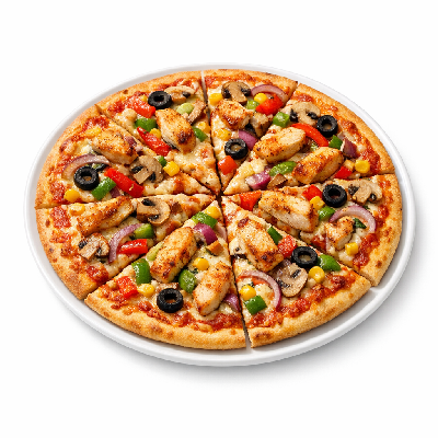 Pizza Hut Pizza 12" Medium Thin 'n Crispy Chicken Supreme