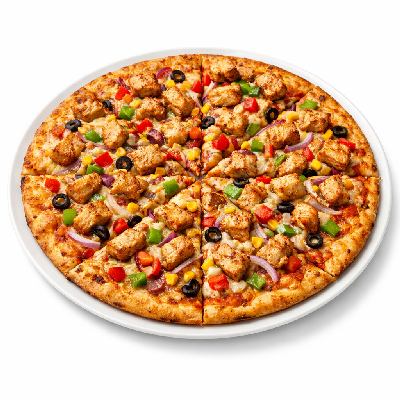Pizza Hut Pizza 14" Large Thin 'n Crispy Chicken Supreme
