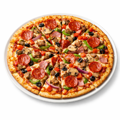 Pizza Hut Pizza 14" Large Thin 'n Crispy Super Supreme