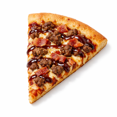 Pizza Hut Pizza BBQ Bacon Cheeseburger Med Hand Tossed