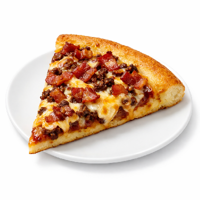 Pizza Hut Pizza BBQ Bacon Cheeseburger Med Original Pan