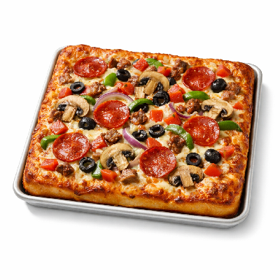 Pizza Hut Pizza Supreme Gluten Free (9" Square)